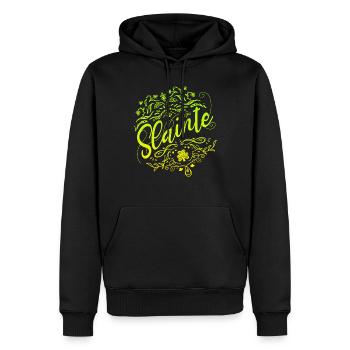 Slainte St. Paddy's Day Salute St. Patrick's Day - Männer Premium Bio Hoodie - Schwarz - Vorne - Nico (187cm)