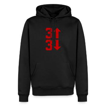 3 Up 3 Down Baseballliebhaber Baseball Pitcher Boy - Männer Premium Bio Hoodie - Schwarz - Vorne - Nico (187cm)