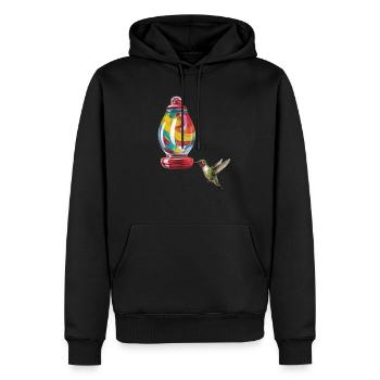 Hummingbird Vogelbeobachter Vogelbezirk Hummingbir - Männer Premium Bio Hoodie - Schwarz - Vorne - Nico (187cm)