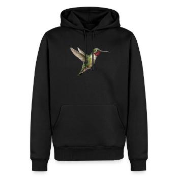 Ruby Throated Hummingbird Vogelbeobachter Hummingb - Männer Premium Bio Hoodie - Schwarz - Vorne - Nico (187cm)