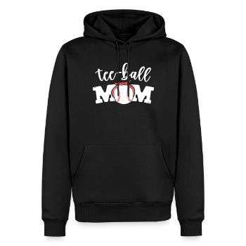 Tee-Ball Mom Tee Ball Baseball Frauen Tee-Ball - Männer Premium Bio Hoodie - Schwarz - Vorne - Nico (187cm)
