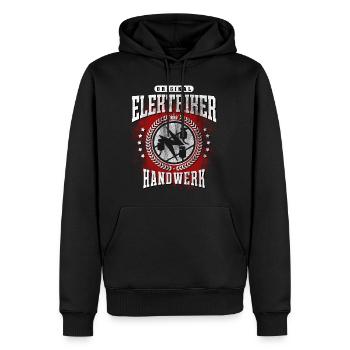Elektriker T-Shirt - Männer Premium Bio Hoodie - Schwarz - Vorne - Nico (187cm)