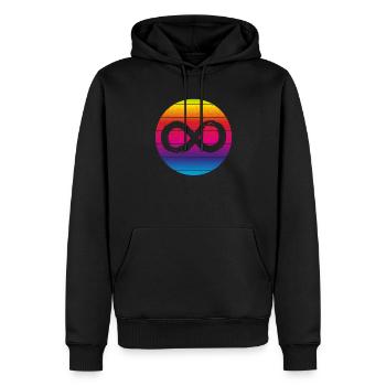Neurodiversity Infinity Sunset Autismusbewusstsein - Männer Premium Bio Hoodie - Schwarz - Vorne - Nico (187cm)
