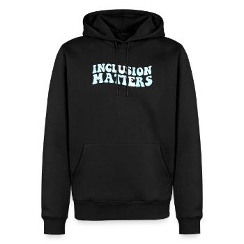 Inklusion ist wichtiger Bildungsautismus von Sonde - Männer Premium Bio Hoodie - Schwarz - Vorne - Nico (187cm)