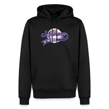 Mama des Rookie 1. Geburtstags Baseballfamilie - Männer Premium Bio Hoodie - Schwarz - Vorne - Nico (187cm)