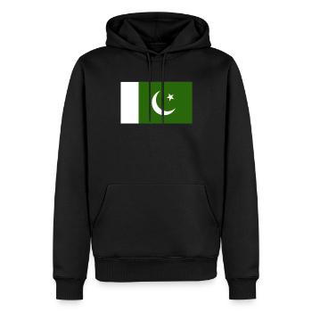 Pakistanische Flagge stolze Pakistaner Pakistan Pa - Männer Premium Bio Hoodie - Schwarz - Vorne - Nico (187cm)
