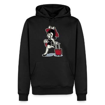 World Traveller Girl World Traveller FrauenreisenR - Männer Premium Bio Hoodie - Schwarz - Vorne - Nico (187cm)