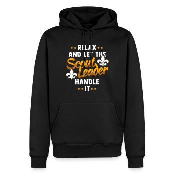 Scout Guide Scouting Camping Scout - Men’s Premium Organic Hoodie - black - Front - Nico (187cm)