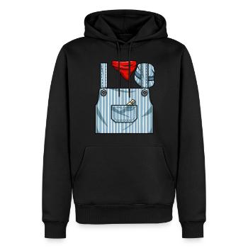 Zugingenieurleiter Kost�m Halloween Zug - Männer Premium Bio Hoodie - Schwarz - Vorne - Nico (187cm)