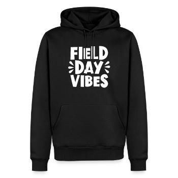 Field Day Vibes �ler Kinder Lehrer Field Tag - Männer Premium Bio Hoodie - Schwarz - Vorne - Nico (187cm)