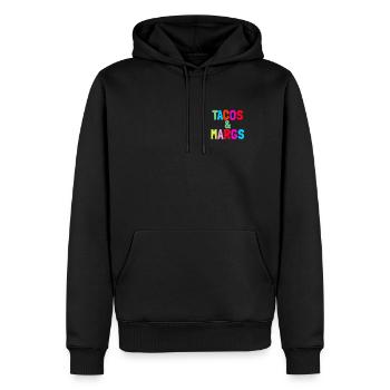 Tacos und Margs Pocket Fiesta Margaritas Tacos - Männer Premium Bio Hoodie - Schwarz - Vorne - Nico (187cm)