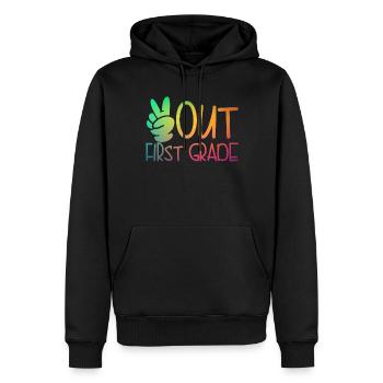 Frieden aus dem Abschluss der ersten Klasse Friede - Männer Premium Bio Hoodie - Schwarz - Vorne - Nico (187cm)