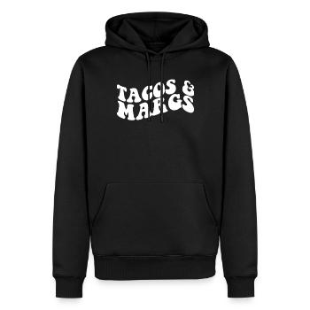 Tacos und Margs Fiesta Margaritas Tacos und Margs - Männer Premium Bio Hoodie - Schwarz - Vorne - Nico (187cm)