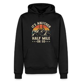 Berge Wandern Hiking Bergsteiger Klettern - Männer Premium Bio Hoodie - Schwarz - Vorne - Nico (187cm)