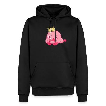 Blobfish King Herren Blobfish King - Männer Premium Bio Hoodie - Schwarz - Vorne - Nico (187cm)