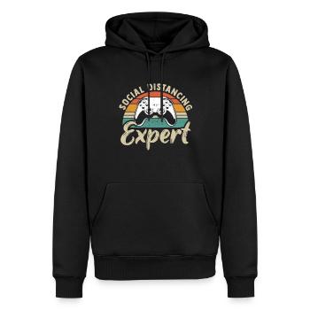 Jeu Jeu Jeu Vidéo Gamer Gamer - Sweat à capuche Premium bio Homme - noir - Devant - Nico (187cm)