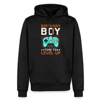 Nerd Gaming Jeux vidéo Gamer Jeux vidéo - Sweat à capuche Premium bio Homme - noir - Devant - Nico (187cm)