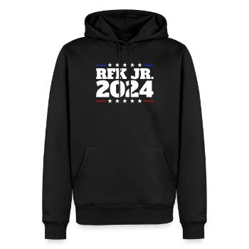 Robert Kennedy Jr. f�r Pr�sident '24 RFK Jr. 2024 - Männer Premium Bio Hoodie - Schwarz - Vorne - Nico (187cm)