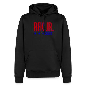 Robert Kennedy Jr. f�r Pr�sident '24 RFK Jr. 2024 - Männer Premium Bio Hoodie - Schwarz - Vorne - Nico (187cm)