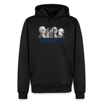 Murica Gr�ndungsv�ter patriotisch 4. Juli Murica - Männer Premium Bio Hoodie - Schwarz - Vorne - Nico (187cm)