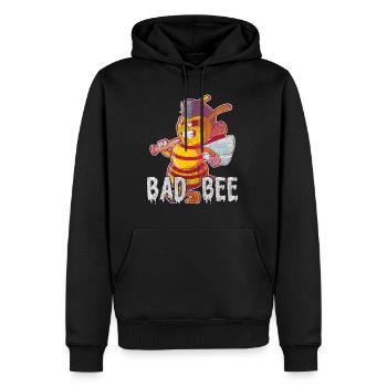 Funny outfit for bee lovers - Men’s Premium Organic Hoodie - black - Front - Nico (187cm)