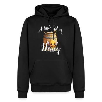 Funny outfit for bee lovers - Men’s Premium Organic Hoodie - black - Front - Nico (187cm)