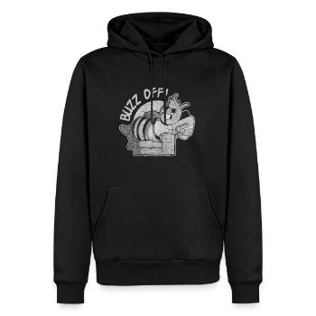 Funny outfit for bee lovers - Men’s Premium Organic Hoodie - black - Front - Nico (187cm)