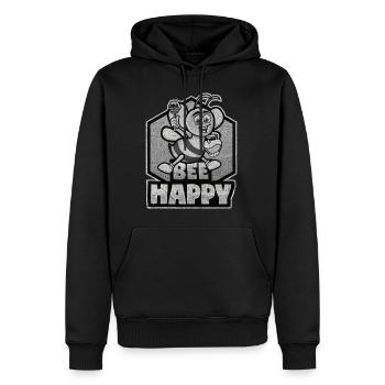 Funny outfit for bee lovers - Men’s Premium Organic Hoodie - black - Front - Nico (187cm)