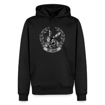 Funny outfit for bee lovers - Men’s Premium Organic Hoodie - black - Front - Nico (187cm)