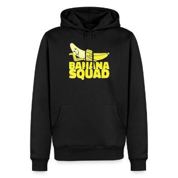 Banana Squad Bananenliebhaber Banane Kinder Erwach - Männer Premium Bio Hoodie - Schwarz - Vorne - Nico (187cm)