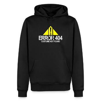 Fehler 404 Kost�m nicht als lustiger Halloween -Fe - Männer Premium Bio Hoodie - Schwarz - Vorne - Nico (187cm)