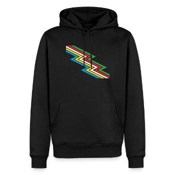 Behinderung Pride Month Awareness Disability Flagg - Männer Premium Bio Hoodie - Schwarz - Vorne - Nico (187cm)