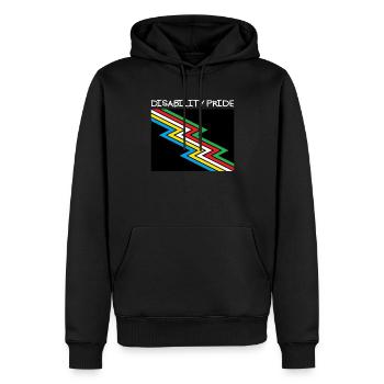 Behinderung Pride Month Awareness Disability Flagg - Männer Premium Bio Hoodie - Schwarz - Vorne - Nico (187cm)
