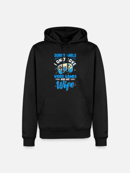 Gaming Funny Video Game Gamer Video Games - Men’s Premium Organic Hoodie - black