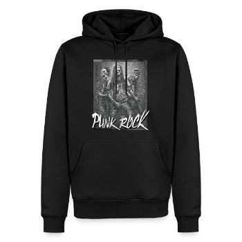 Oi Skinhead / Punk Rock Shirt - Men’s Premium Organic Hoodie - black - Front - Nico (187cm)