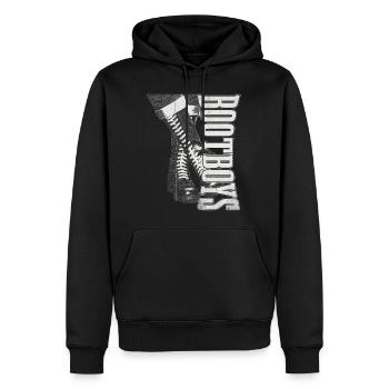 Oi Skinhead - Men’s Premium Organic Hoodie - black - Front - Nico (187cm)
