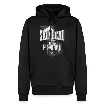 Oi Skinhead - Men’s Premium Organic Hoodie - black - Front - Nico (187cm)