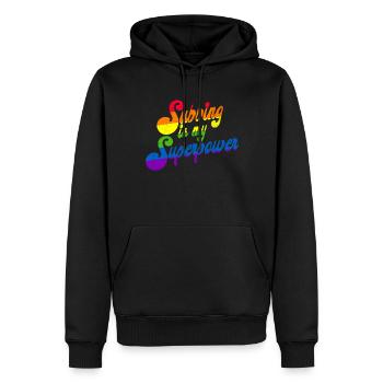 Subbing ist mein Rainbow Sub -Lehrer des Supermach - Männer Premium Bio Hoodie - Schwarz - Vorne - Nico (187cm)