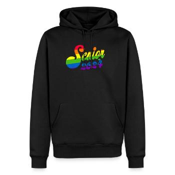 Classe de 2024 Senior 2024 Rainbow Graduation 202 - Sweat à capuche Premium bio Homme - noir - Devant - Nico (187cm)