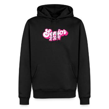 Promotion 2024 Senior 2024 Graduation Senior 2024 - Sweat à capuche Premium bio Homme - noir - Devant - Nico (187cm)