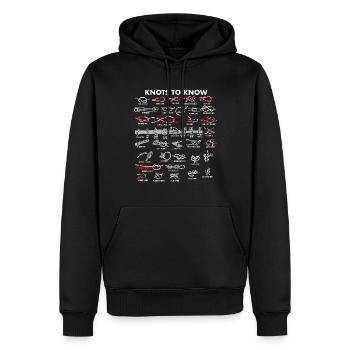Knoten, um Camping Girls Jungen Knoten zu kennenSc - Männer Premium Bio Hoodie - Schwarz - Vorne - Nico (187cm)