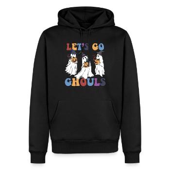 Lass uns Ghule gehen, lustige Halloween -Mädchen g - Männer Premium Bio Hoodie - Schwarz - Vorne - Nico (187cm)