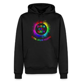 Total Solar Eclipse Dayton Ohio 28/24 KinderFamili - Männer Premium Bio Hoodie - Schwarz - Vorne - Nico (187cm)