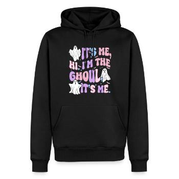 Halloween Ghoul Gespenst Lustiger Geist - Männer Premium Bio Hoodie - Schwarz - Vorne - Nico (187cm)