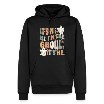 Halloween Ghost Ghost Funny Ghoul Vintage - Sweat à capuche Premium bio Homme - noir - Devant - Nico (187cm)
