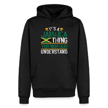 Es ist eine Jamaika -Sache, die du verstehstes ist - Männer Premium Bio Hoodie - Schwarz - Vorne - Nico (187cm)