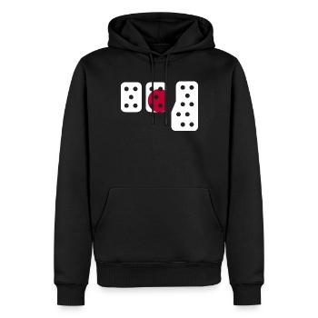 Japanische Autoenthusiast USA Fahnen Sie drei Peda - Männer Premium Bio Hoodie - Schwarz - Vorne - Nico (187cm)