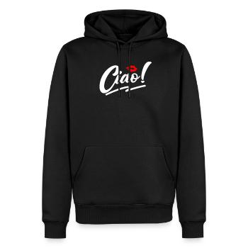 Ciao Italienisch Hallo Auf Wiedersehen besuchen Si - Männer Premium Bio Hoodie - Schwarz - Vorne - Nico (187cm)