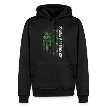 Veteran Selbstmordbewusstsein 22 pro Tag sind 22 z - Männer Premium Bio Hoodie - Schwarz - Vorne - Nico (187cm)