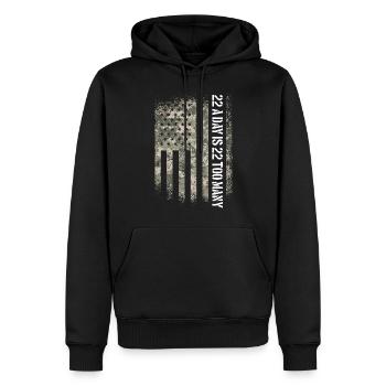 Veteran Selbstmordbewusstsein 22 pro Tag sind 22 z - Männer Premium Bio Hoodie - Schwarz - Vorne - Nico (187cm)